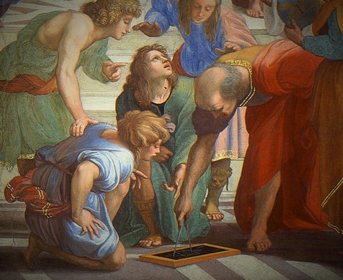 ¿Quiénes se esconden tras los personajes de la escuela de Atenas? 25. Euclides - ¿Quiénes se esconden tras los personajes de la escuela de Atenas?