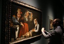 16. Cuatro figuras en un escal&oacute;n. Murillo 218x150 - Blog de subastas de arte